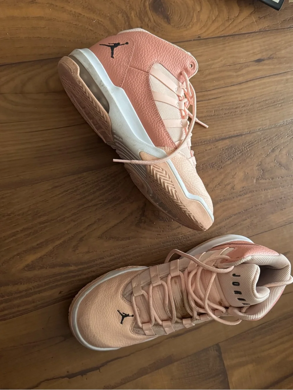 Nike Women's Peach/Blush High-Top Basketball Sneakers